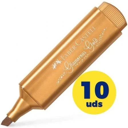 Faber Castell Textliner 46 Oro Metálico (Set de 10)